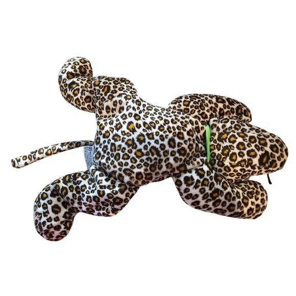 Ty Leopard Pillow Pals Plush 1996 Freckles Spotted Cat Flat Stuffed Animal 13" - Picture 5 of 8